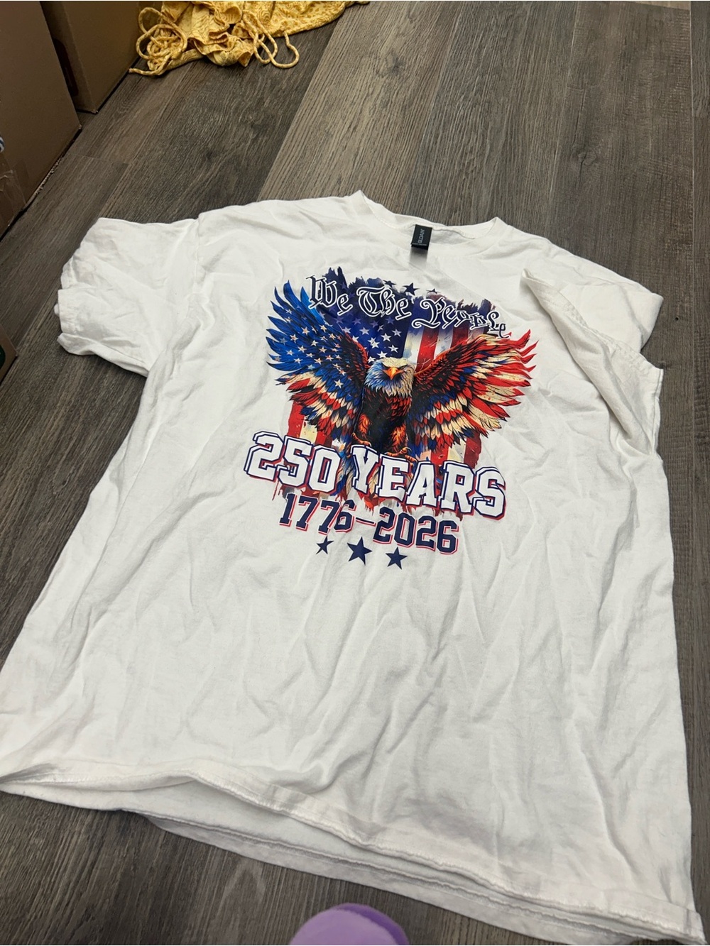 Gildan White Short Sleeve Tee fourth of july tee